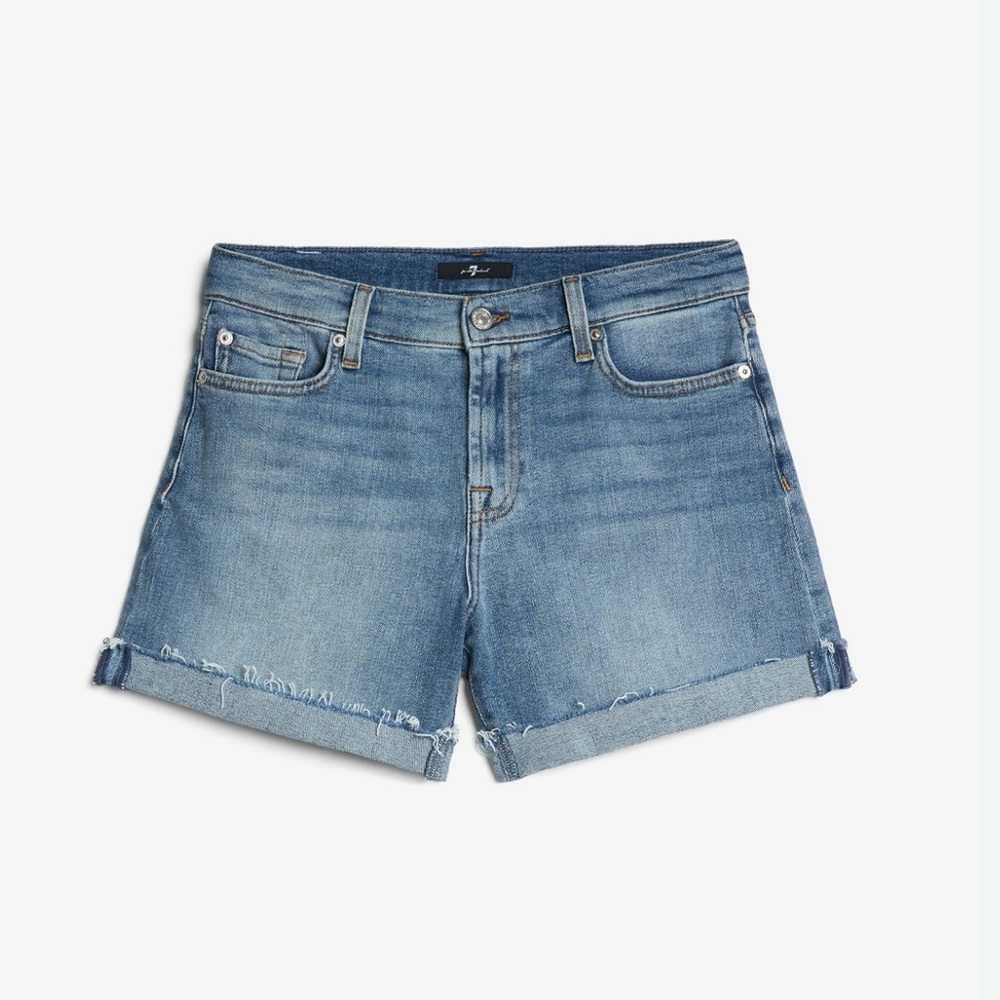 7 For All Mankind girls blue Jean Shorts